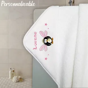 Cape de bain en éponge personnalisable modèle pingouin fée Tendance Cadeau - 1