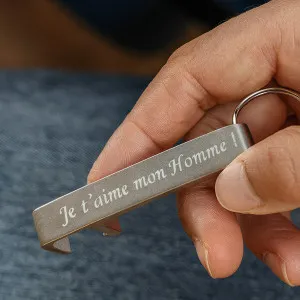 Porte-clé multifonctions gravé Tendance Cadeau - 1