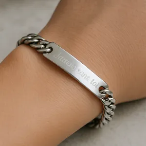 Bracelet homme gravé Tendance Cadeau - 1