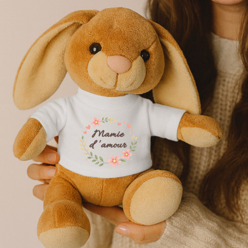 Peluche personnalisable mamie d'amour – ourson, grenouille ou lapin Tendance Cadeau - 2