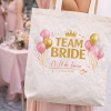 Tote bag Team Bride personnalisé – EVJF avec prénom et date Tendance Cadeau - 1