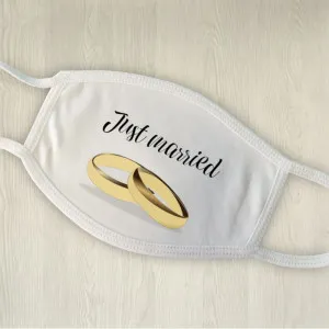Masque de protection personnalisé jeunes mariés Tendance Cadeau - 1