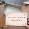 Boîte à biscuits personnalisée en métal – Modèle Minimaliste Tendance Cadeau - 2
