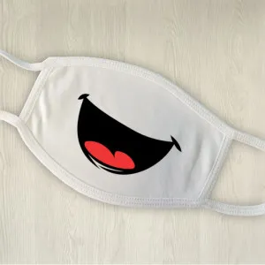 Masque de protection personnalisé grand sourire Tendance Cadeau - 1