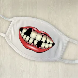 Masque de protection personnalisé sourire édenté pour Halloween Tendance Cadeau - 1