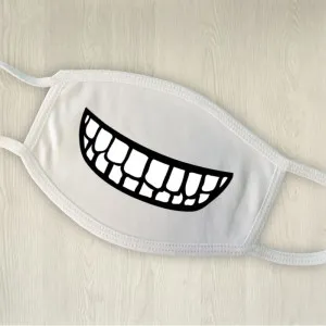 Masque de protection personnalisé sourire halloween Tendance Cadeau - 1
