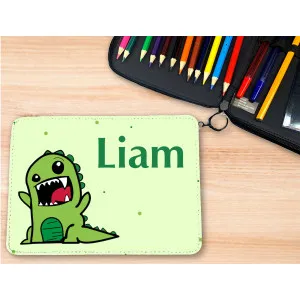 Trousse personnalisable remplie de crayons modèle dinosaure Tendance Cadeau - 1