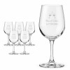 Lot de 6 verres à vin personnalisables 315 ml – Gravure laser – Motifs au choix Tendance Cadeau - 1