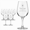 Lot de 6 verres à vin personnalisables 315 ml – Gravure laser – Motifs au choix Tendance Cadeau - 2