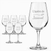 Lot de 6 verres à vin personnalisables 315 ml – Gravure laser – Motifs au choix Tendance Cadeau - 3