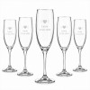 Lot de 6 flûtes à champagne personnalisables 190 ml – Gravure laser – Motifs au choix Tendance Cadeau - 1