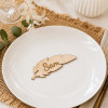 Marque-place Plume en Bois Personnalisé à Poser – 11 x 5 cm Tendance Cadeau - 1