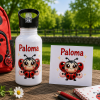 Gourde personnalisée Coccinelle avec prénom Tendance Cadeau - 1