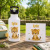 Gourde personnalisée Léopard avec prénom Tendance Cadeau - 1