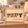 Cadre Papy personnalisé avec photos et texte – Affiche en bois A4 Tendance Cadeau - 2