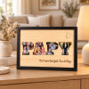 Cadre Papy personnalisé avec photos et texte – Affiche en bois A4 Tendance Cadeau - 1