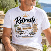 T-shirt Retraite adulte « Plus de réveil, plus de patron, plus de stress » Tendance Cadeau - 1