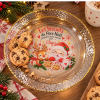Assiette biscuits du Père Noël personnalisée avec prénom(s) Tendance Cadeau - 1