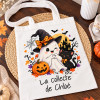 Tote bag Halloween personnalisable avec texte ou prénom Tendance Cadeau - 1