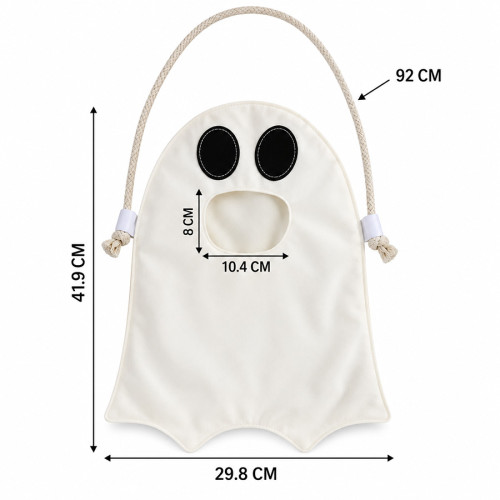 Sac à bonbons Halloween fantôme personnalisé avec prénom 2 Tendance Cadeau - 3