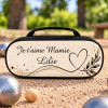 Sacoche de pétanque personnalisée modèle coeur Tendance Cadeau - 1