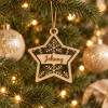 Ornement de sapin Étoile personnalisé en bois Tendance Cadeau - 1