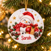 Ornement Bonhomme de Neige personnalisé en acrylique Tendance Cadeau - 1