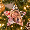 Étoile de Noël personnalisée avec photo – Ornement sapin en acrylique Tendance Cadeau - 1