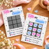 Carte à gratter morpion fille – Annonce originale du sexe de bébé Tendance Cadeau - 1