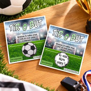 Carte à gratter personnalisée football – Annonce ou cadeau original Tendance Cadeau - 1