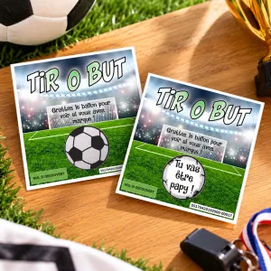 Carte à gratter personnalisée football – Annonce ou cadeau original Tendance Cadeau - 1