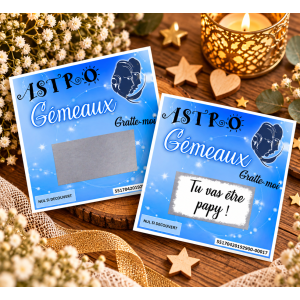 Carte à gratter ASTRO+ personnalisée – Annonce grossesse ou événement unique Tendance Cadeau - 1