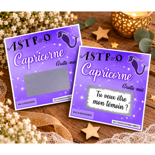 Carte à gratter ASTRO+ personnalisée – Annonce grossesse ou événement unique Tendance Cadeau - 3