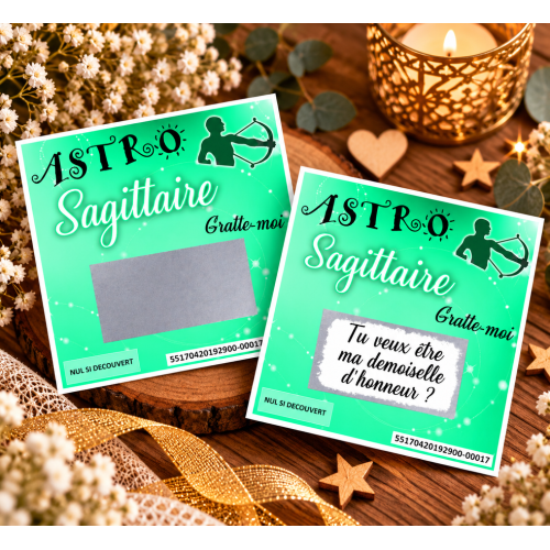 Carte à gratter ASTRO+ personnalisée – Annonce grossesse ou événement unique Tendance Cadeau - 7