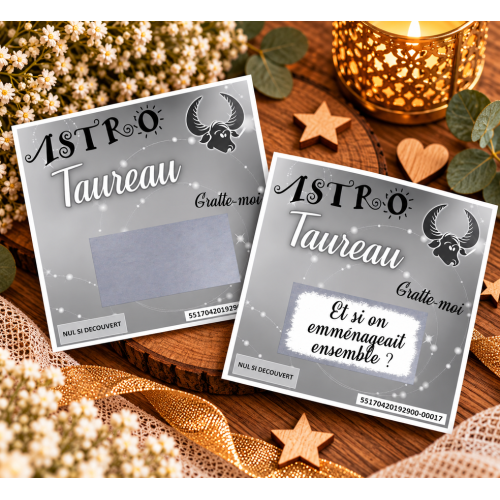 Carte à gratter ASTRO+ personnalisée – Annonce grossesse ou événement unique Tendance Cadeau - 9
