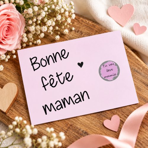 Carte à gratter fête des mères personnalisable Tendance Cadeau - 1