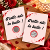 Carte à gratter message personnalisable - Modèle rouge Tendance Cadeau - 1