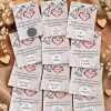 Jeu des 12 mois gris et violet – 24 cartes à gratter pour animation de mariage Tendance Cadeau - 2