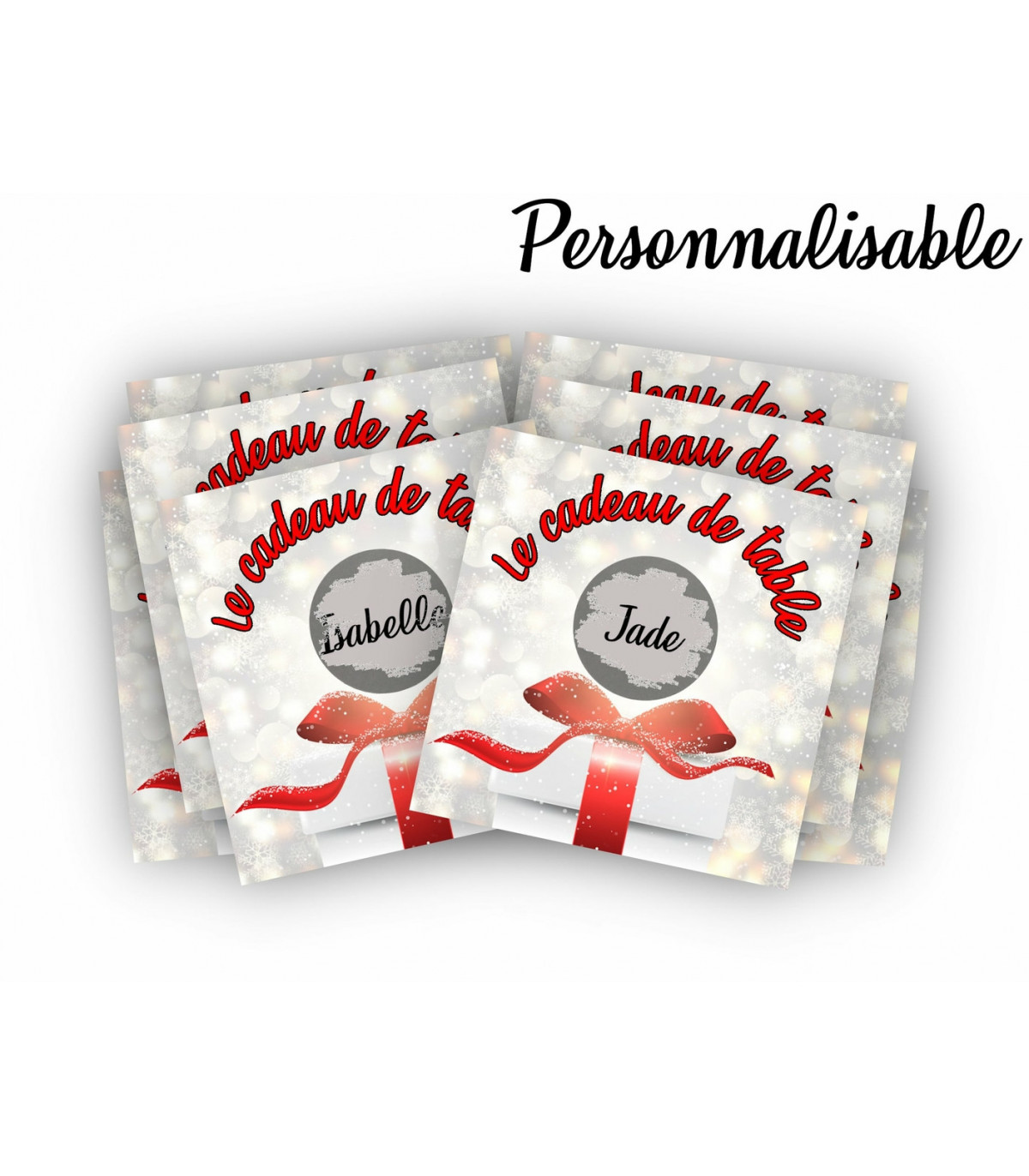 Carte à gratter Noël personnalisable - Annonce - Tendance Cadeau