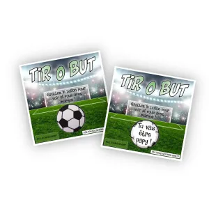 Carte à gratter personnalisée football – Annonce ou cadeau original Tendance Cadeau - 1