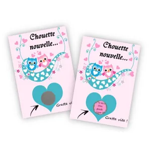 Carte à gratter personnalisée – "Tu vas être grande sœur" pour une annonce de grossesse originale Tendance Cadeau - 1