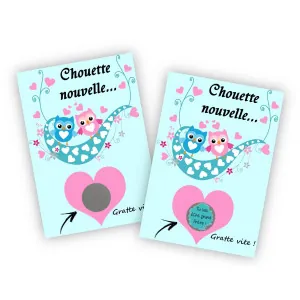Carte à gratter personnalisée – "Tu vas être grand frère" pour une annonce de grossesse originale Tendance Cadeau - 1