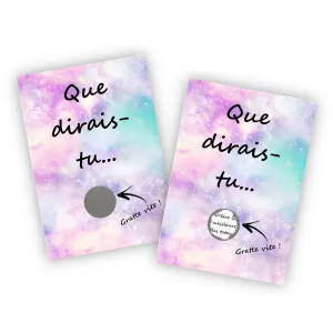 Carte à gratter personnalisée – "Tu vas être tata" pour une annonce de grossesse originale Tendance Cadeau - 1