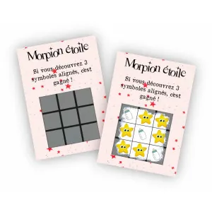 Carte à gratter morpion – Annonce grossesse originale Tendance Cadeau - 1