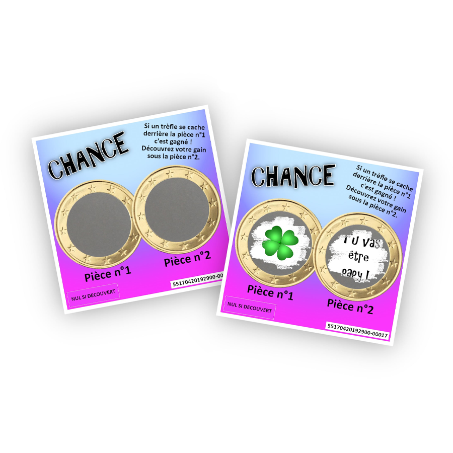 Cartes à Gratter Annonce Grossesse – Lot De 6 – Format 7,5x9,5 Cm – Papier 300 G – Création Lyonnaise