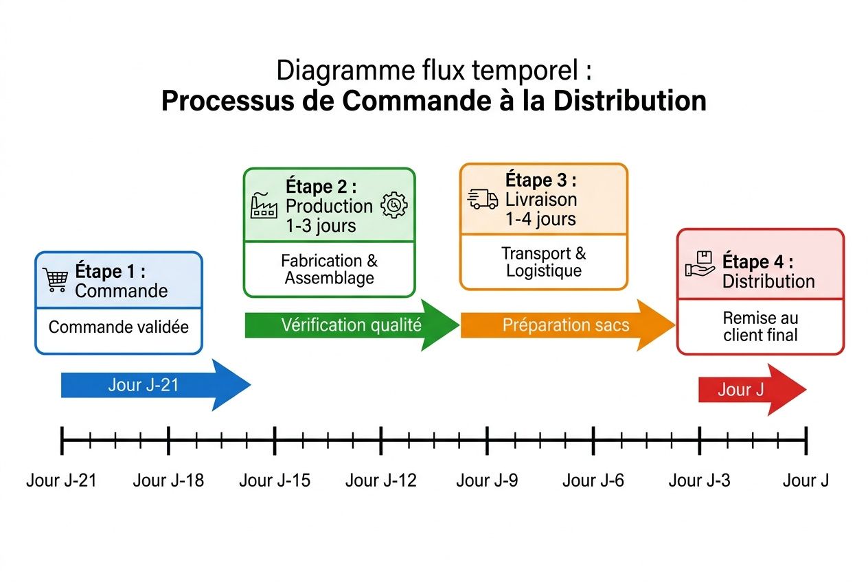 Calendrier logistique cadeau mariage en gros