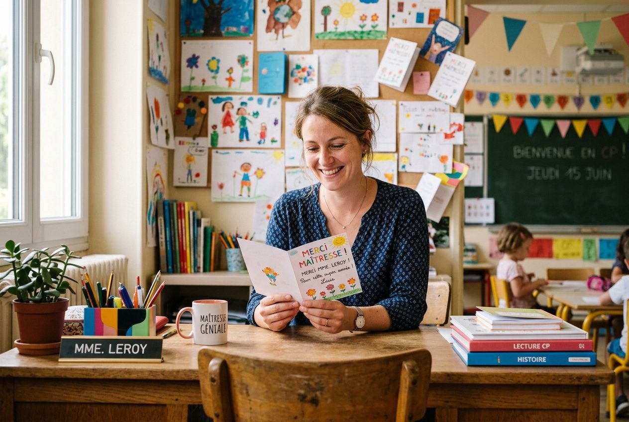Mot pour maîtresse d'école : idées de messages de remerciement